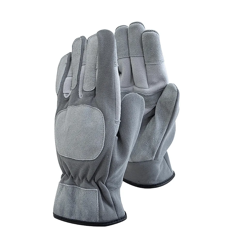 Barrus P-Tgl452L P-Leather Worker Glvs Lrg Grey