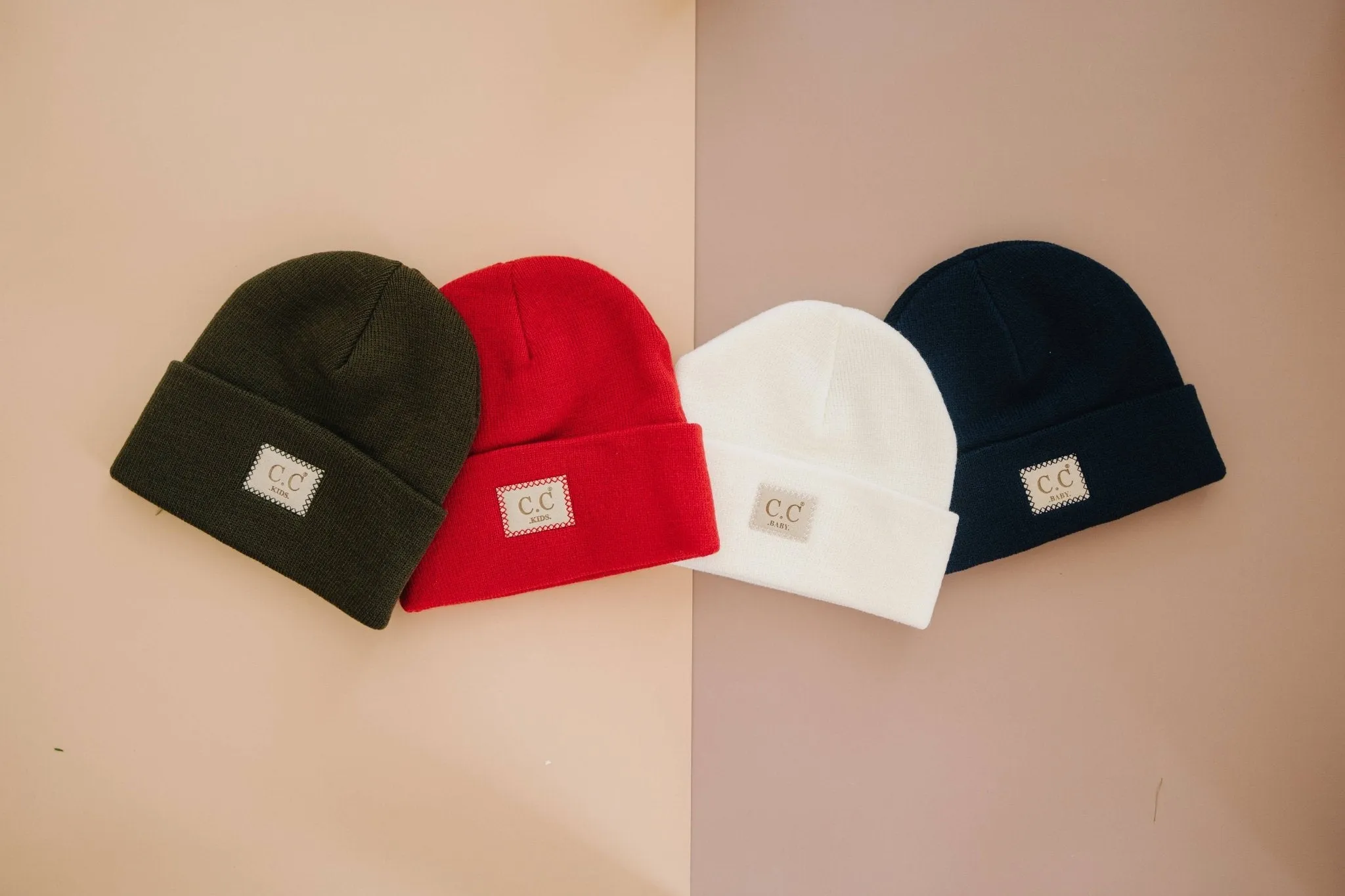 CC Kids Classic Unisex Ribbed Beanies Hats