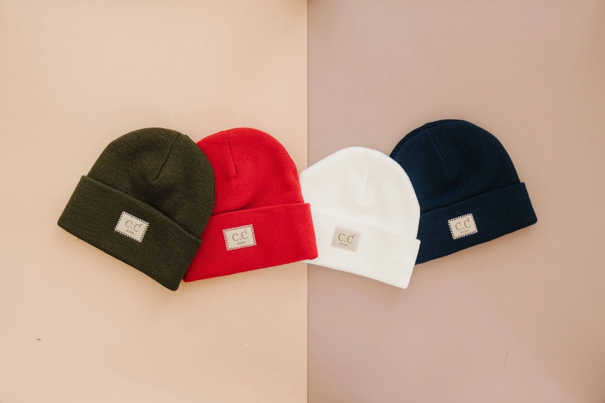 CC Kids Classic Unisex Ribbed Beanies Hats