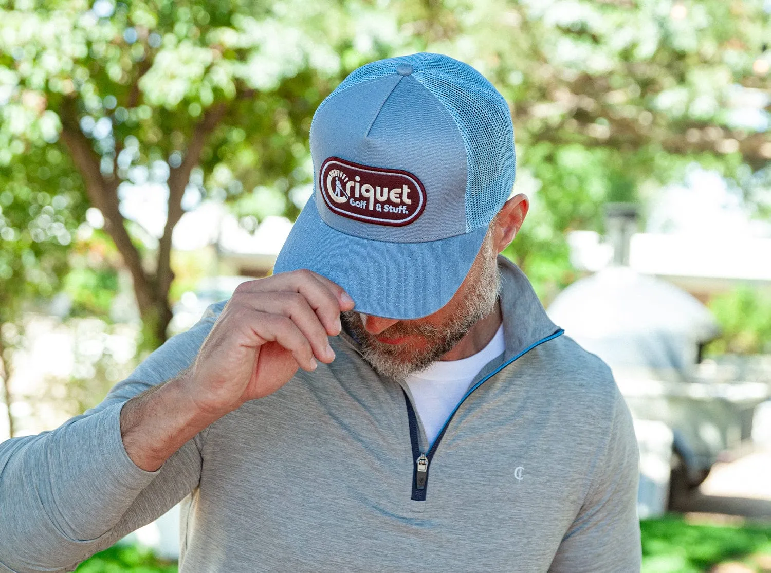 Classic Trucker Hat - Golf & Stuff - Light Blue
