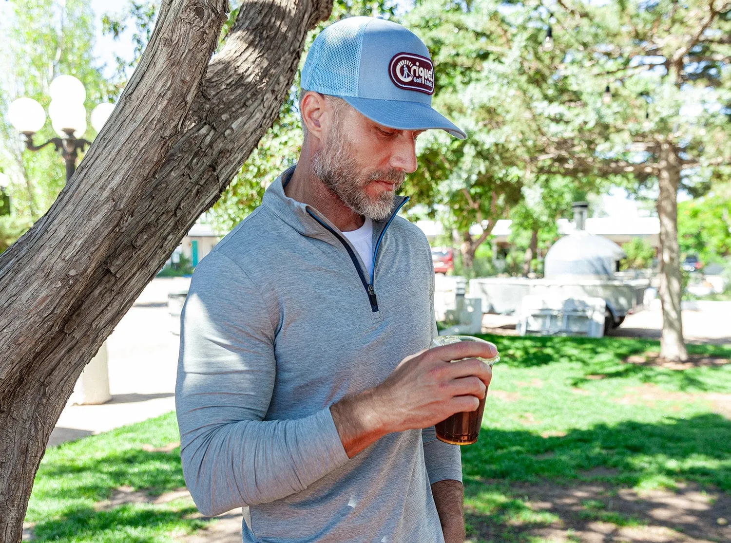 Classic Trucker Hat - Golf & Stuff - Light Blue