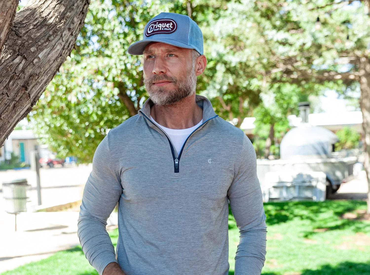 Classic Trucker Hat - Golf & Stuff - Light Blue