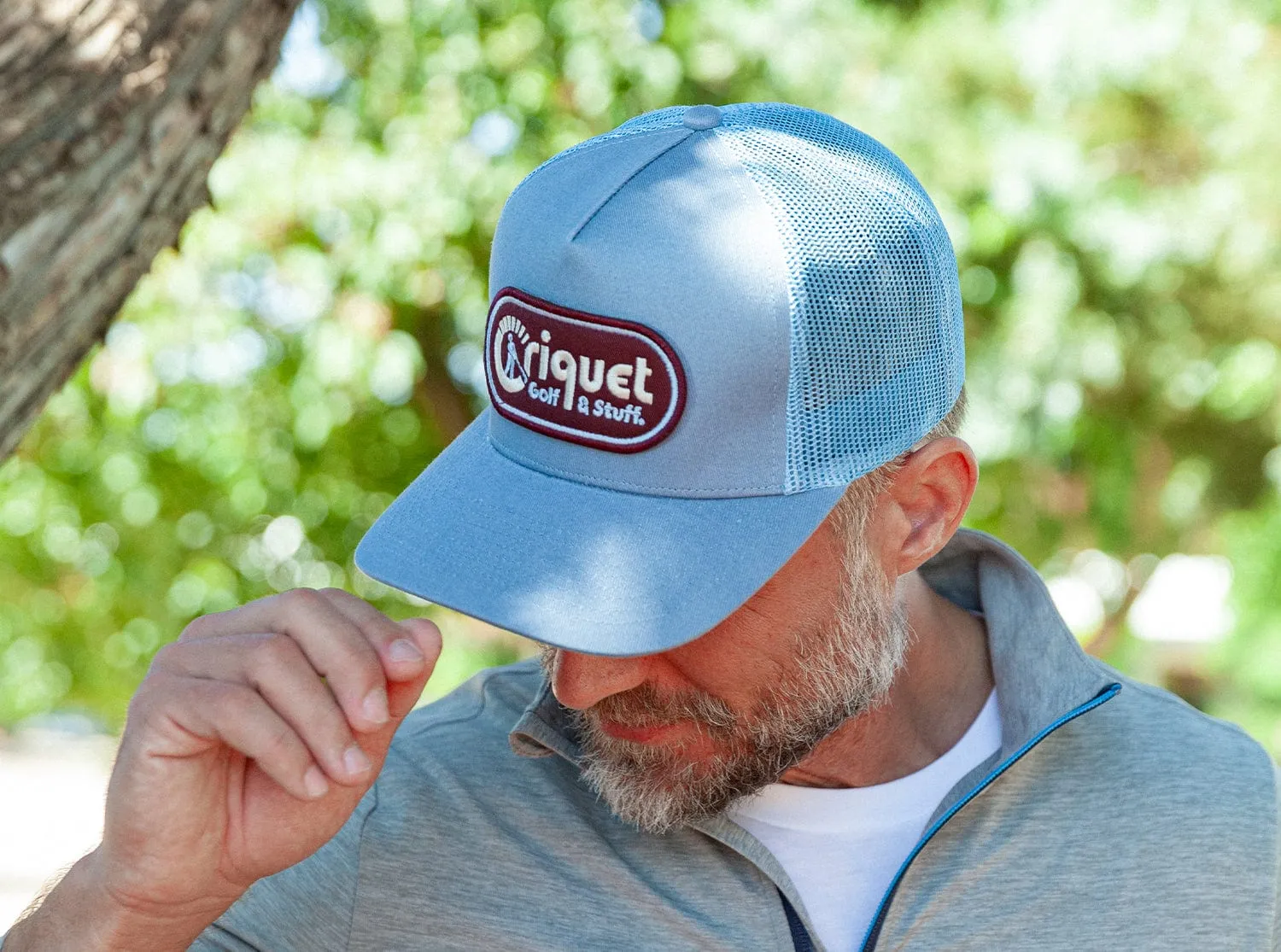 Classic Trucker Hat - Golf & Stuff - Light Blue