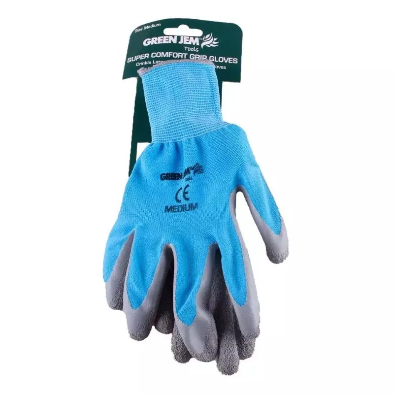 Green Jem Super Comfort Grip Work Gloves Medium