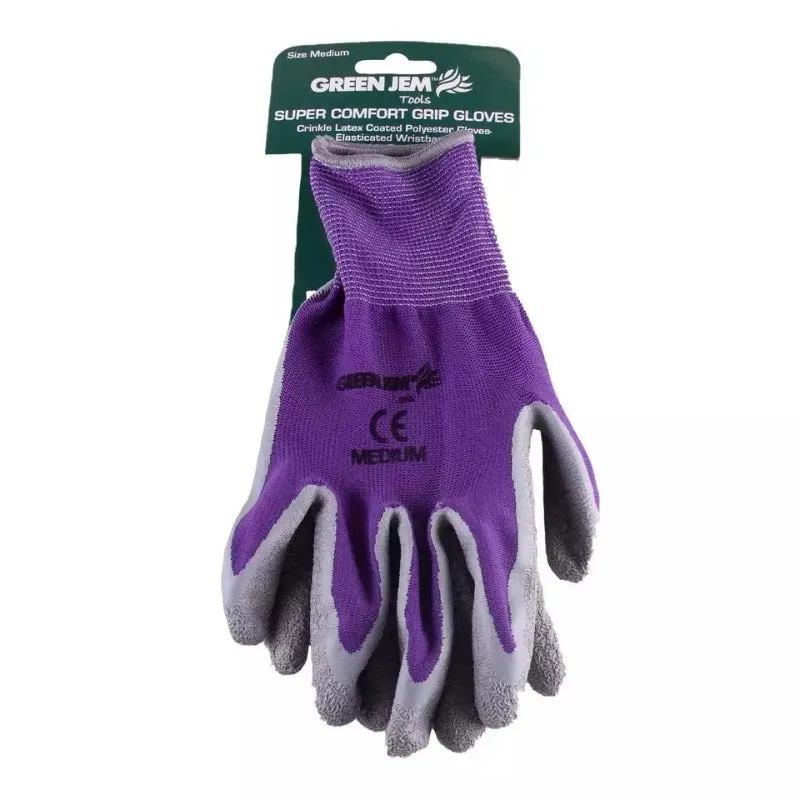 Green Jem Super Comfort Grip Work Gloves Medium
