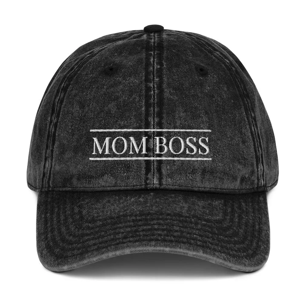 Mom Boss Cotton Twill Cap