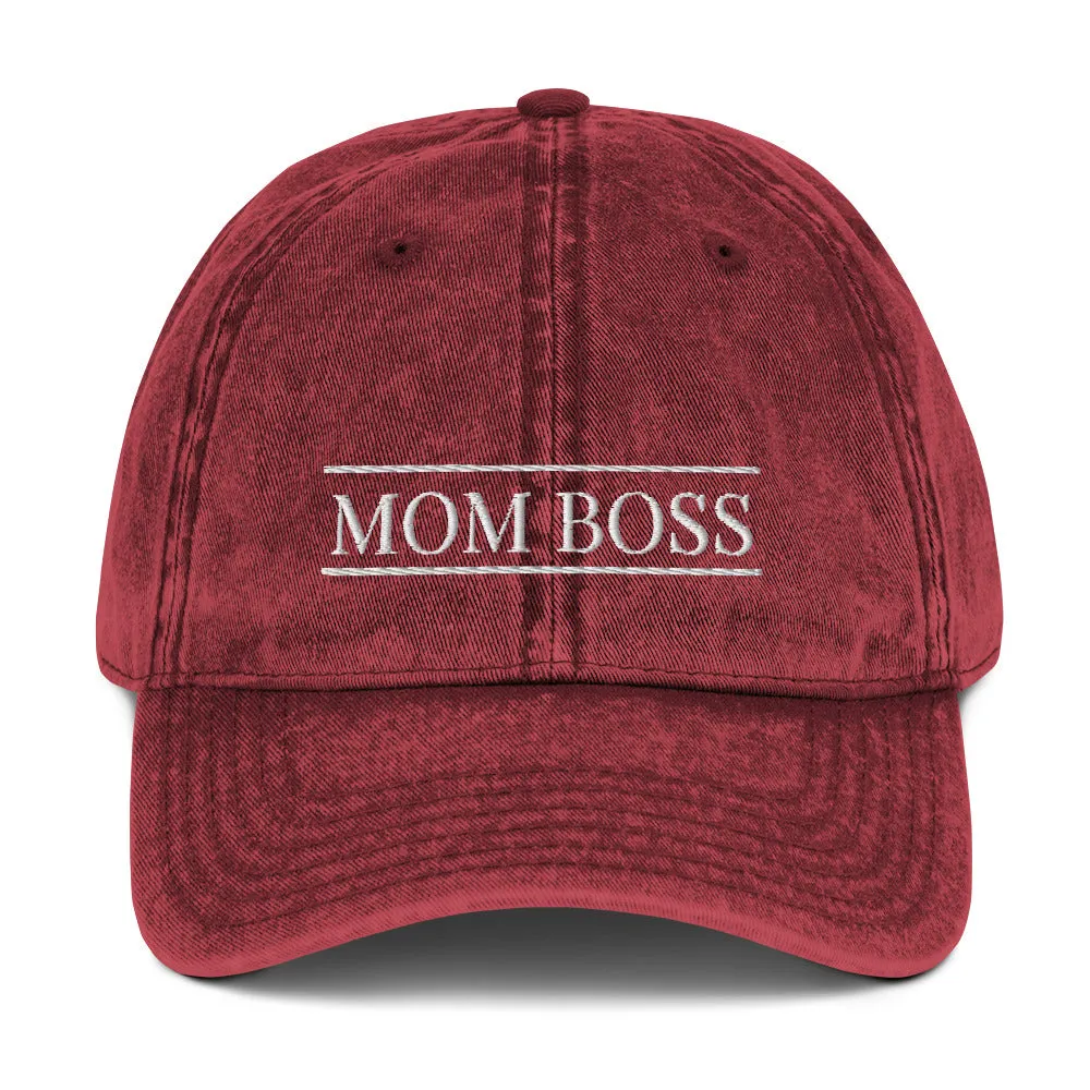 Mom Boss Cotton Twill Cap