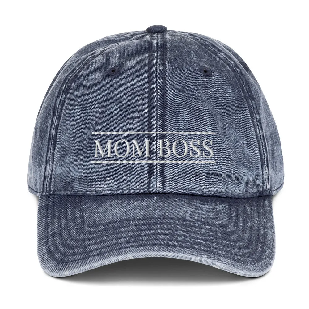 Mom Boss Cotton Twill Cap
