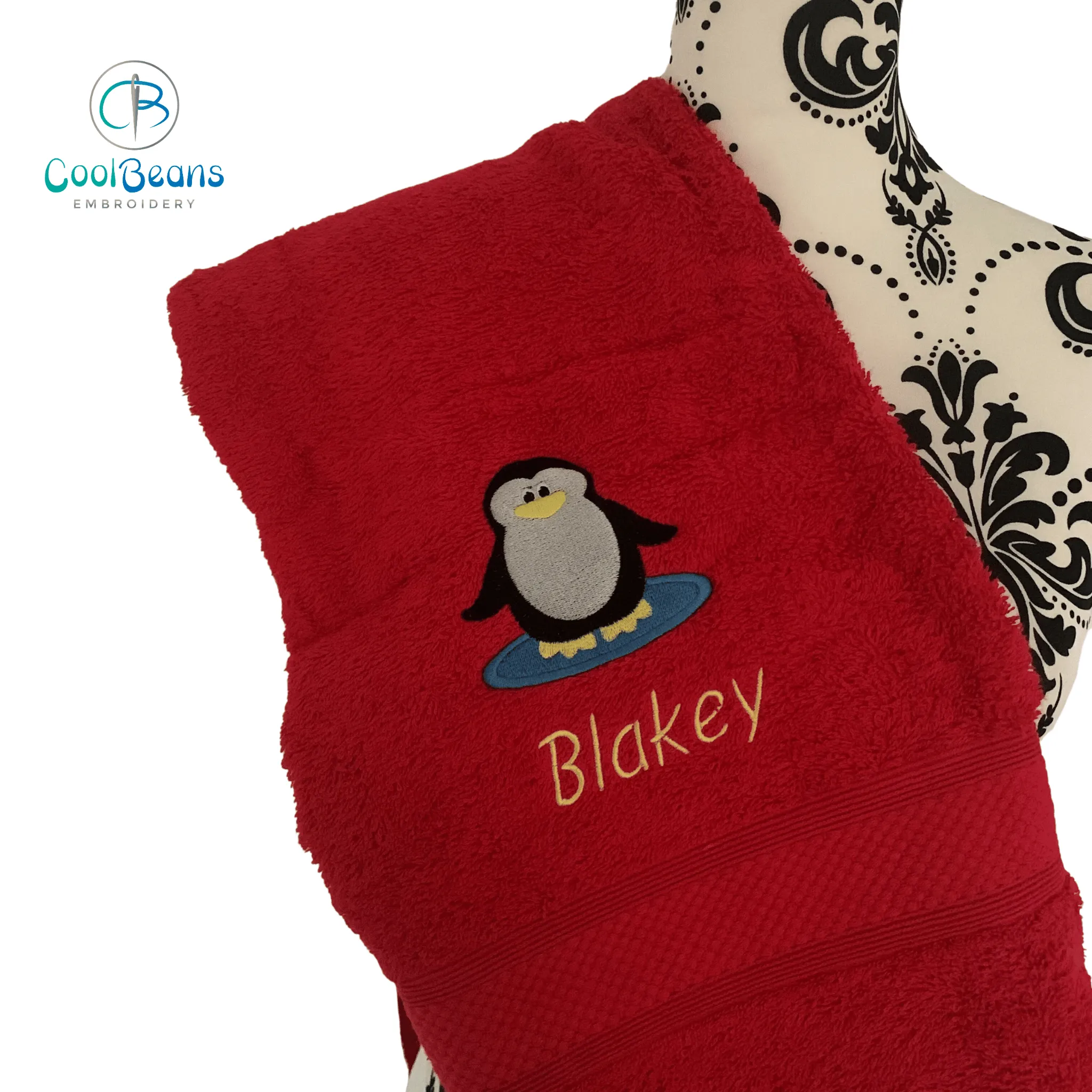 Penguin Puddle Towels - Personalised