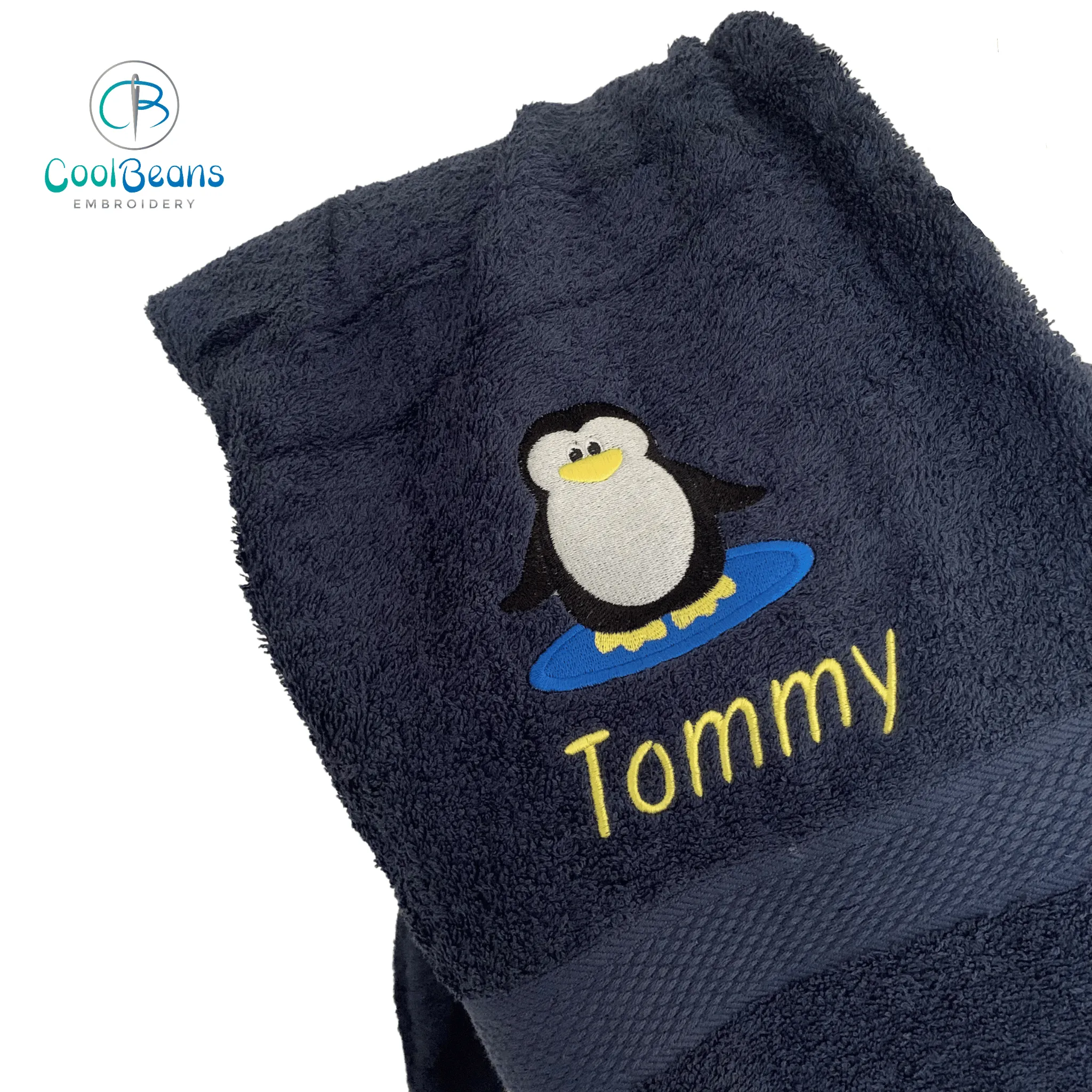 Penguin Puddle Towels - Personalised