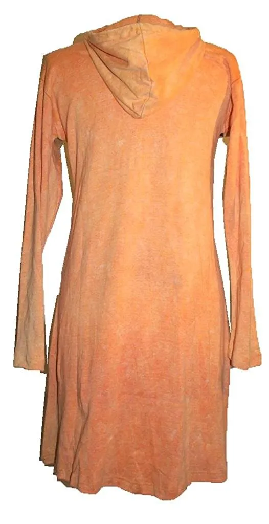 RJ 10 Razor Cut Embroidered Orange Funky Long Cotton Bohemian Jacket