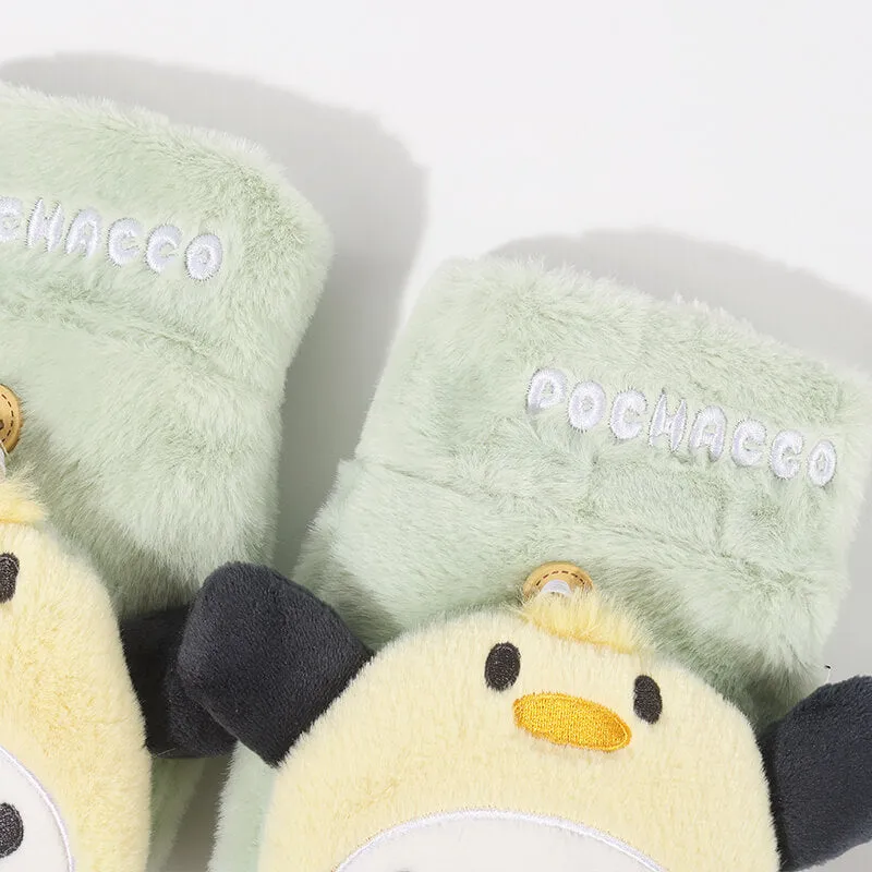 Sanrio Friend Plushie Flip Convertible Mittens