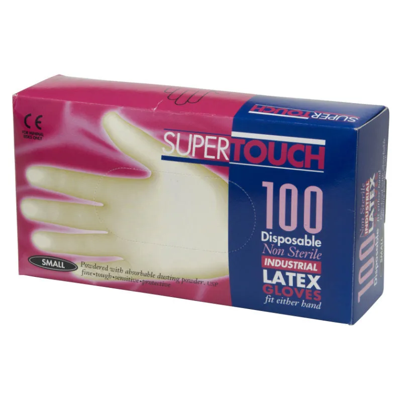 Super Touch Latex Gloves 100 glove pack
