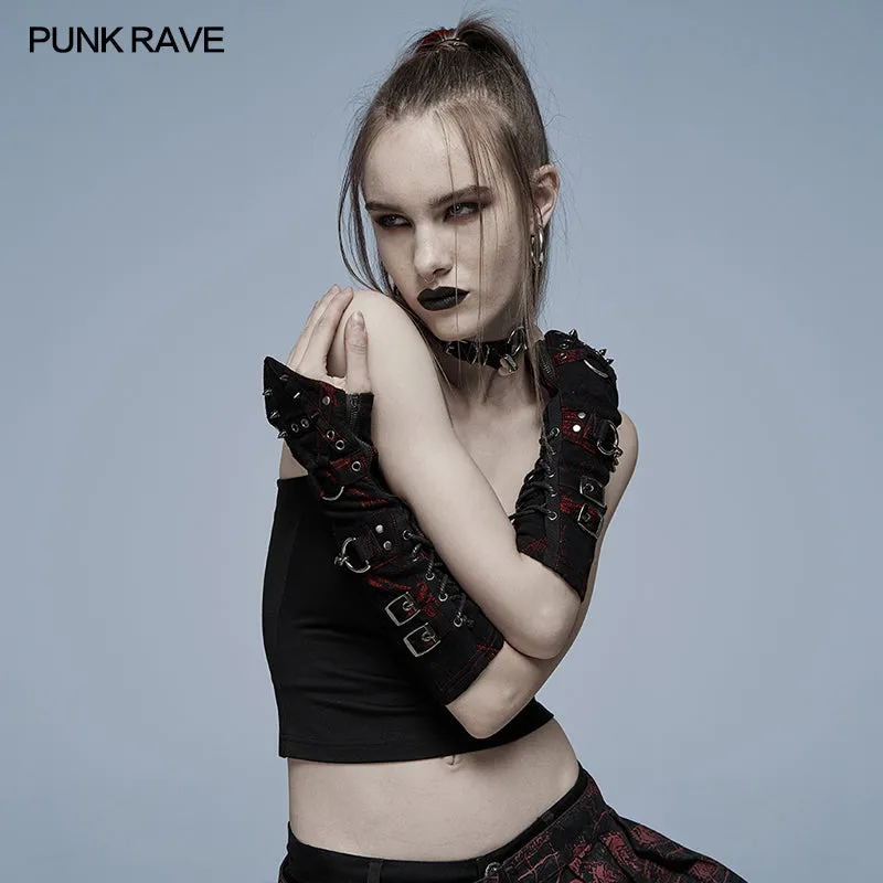 WS-479SSF Punk heavy metal open line gloves