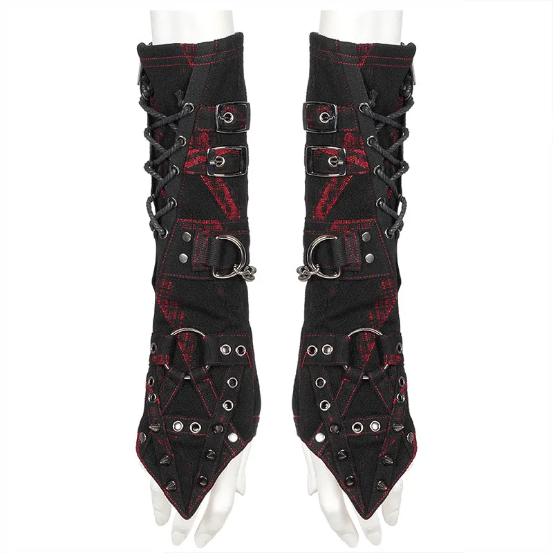 WS-479SSF Punk heavy metal open line gloves