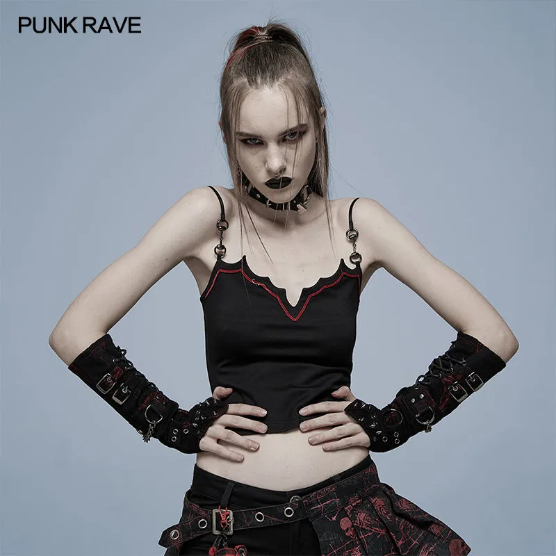 WS-479SSF Punk heavy metal open line gloves